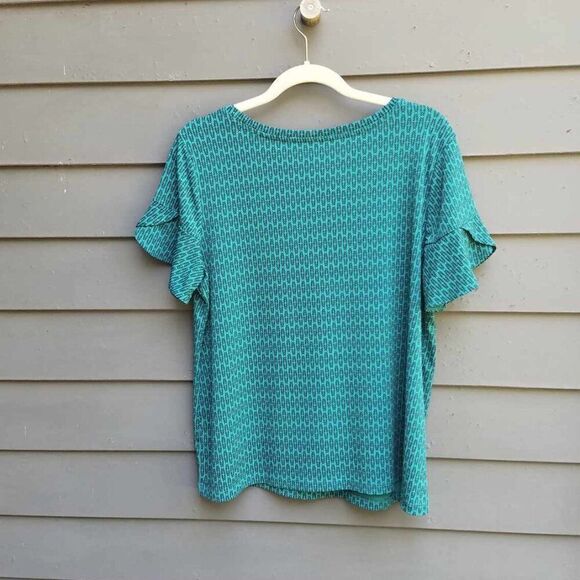 Worthington Green Black Short Sleeve Tee size Larage - Picture 7 of 10